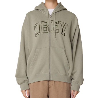 Толстовка женская Obey Collegiate Baggy Zip Hood